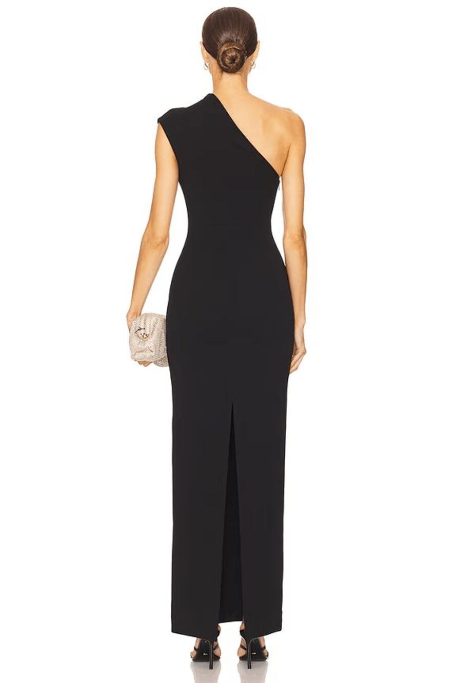 SOLACE London Krista Maxi Dress in Black Size US 2 $520
